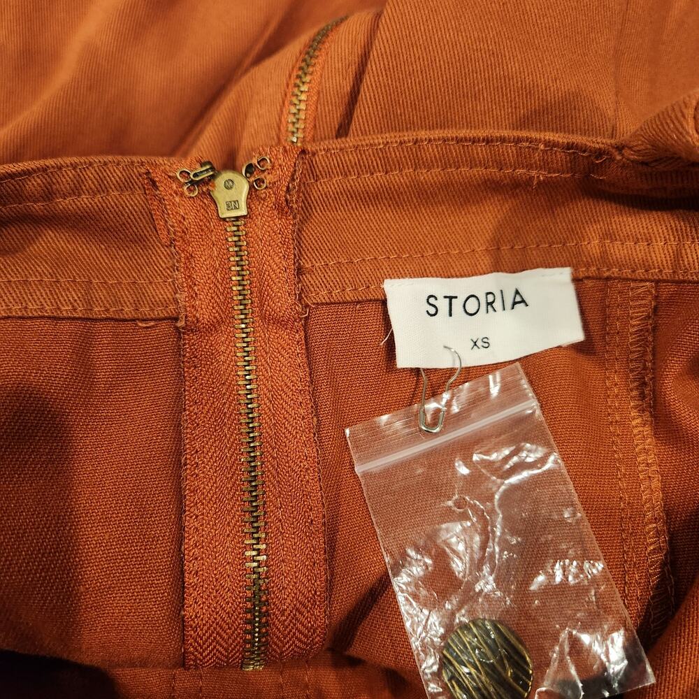 Vici She Is Unstoppable Cotton orange jumpsuit size XS - Picture 8 of 9